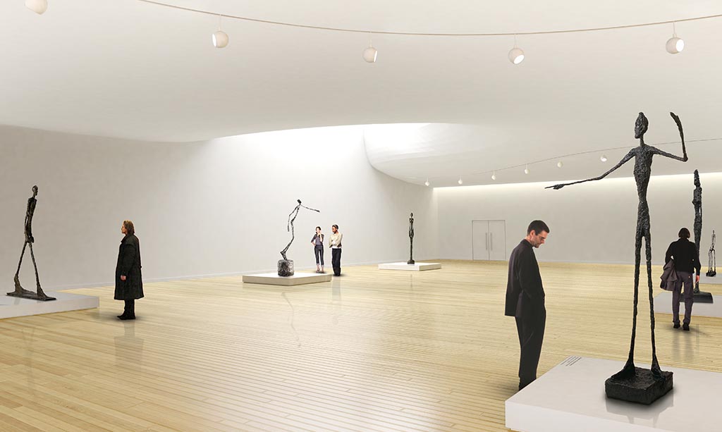 Musée Guggenheim à Helsinki : la salle d'exposition